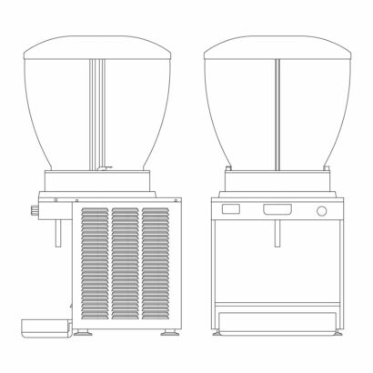 Illustration-Used Juice Dispenser, Ugolini - ITALY, A12